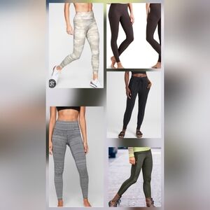 5 Bundle Athleta Joggers 2 Pixy Drifter Tight Leggings Camo Contender 7/8 Tight.